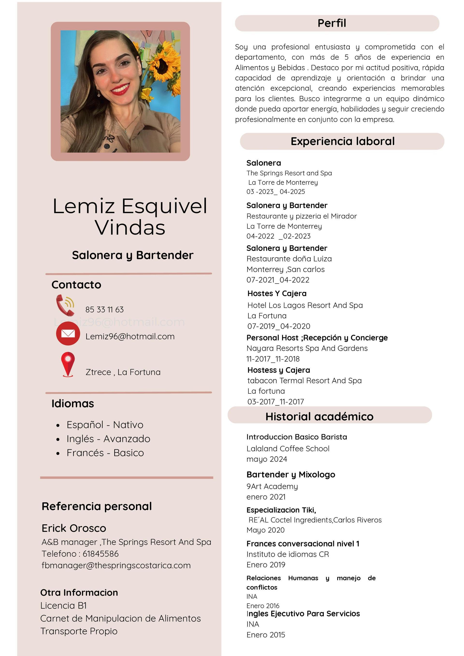 Lemiz Jazmín Esquivel Vindas